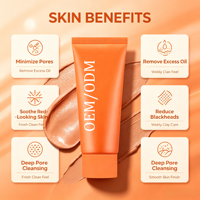 Masque de boue pour le soin des pores à séchage rapide en 3 minutes Carrotene IPMP |   Kaolin Zinc PCA |   Réduit les pores et le sébum |   Effet rafraîchissant |   Vegan Face