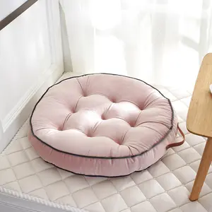 Coussin rond imperméable pour le sol, chaise, siège d'extérieur, méditation, jardin, balcon, décoration, rose