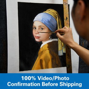 Ritratto a Olio Dipinto a Mano Completamente Personalizzato da Foto, Opera d'Arte Realistica su Tela per Matrimoni, Regali Familiari e Decorazioni per la Casa - Product Image 3