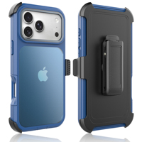 Étui de téléphone robuste en TPU+PC acrylique antichoc pour iPhone 18 Pro Max et iPhone 17 Pro Max, avec étui de protection