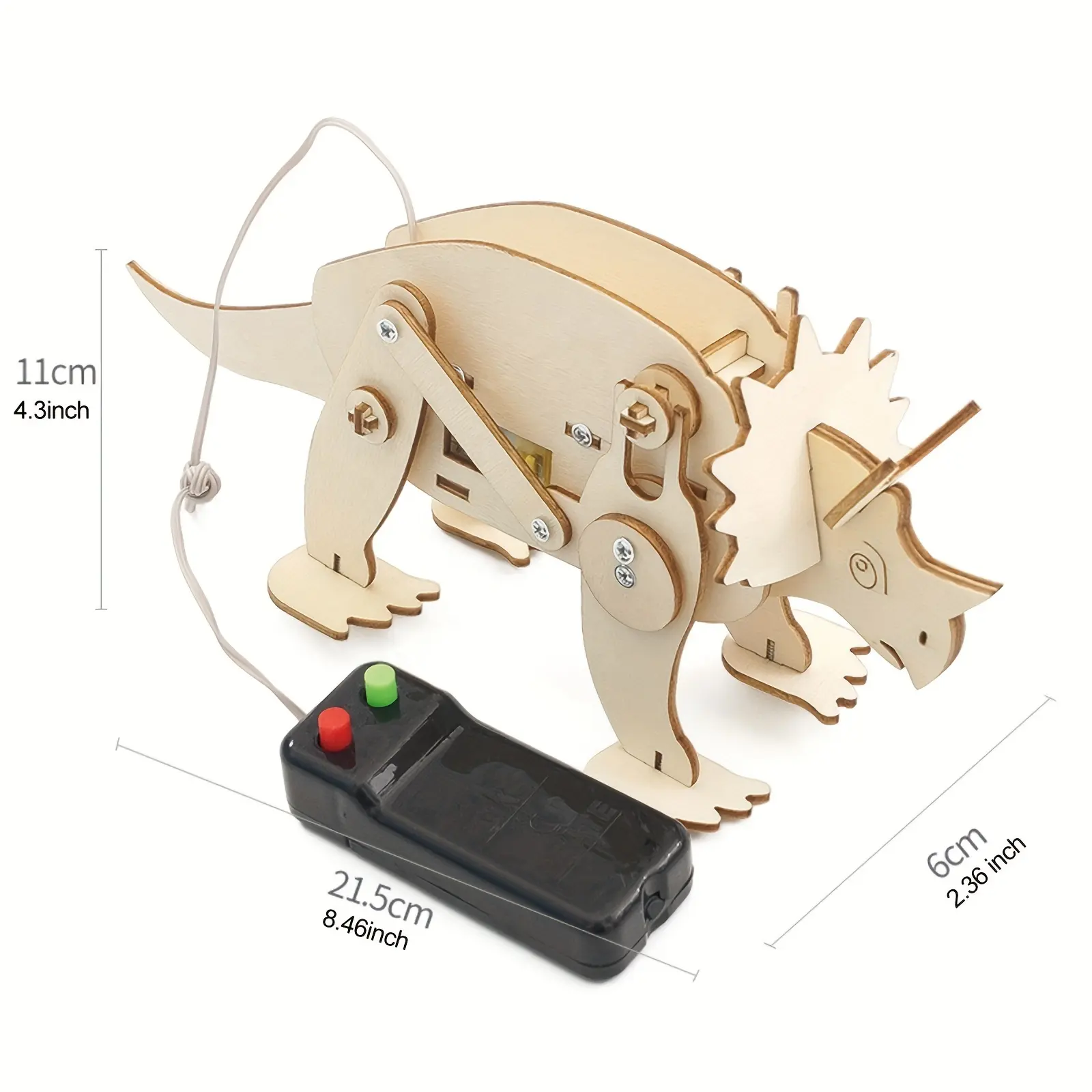 J-25 DIY Triceratops Seeland Remote STEM mainan teknologi percobaan sains