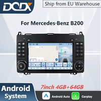 Pour Mercedes-Benz B200 (2004-2012) Lecteur multimédia Android 14 7 pouces 4 Go + 64 Go, unité centrale sans fil Android Auto & CarPlay DSP