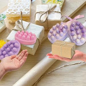 4 Cavity Oval Shaped Massage Silicone Body <b>Soap</b> <b>Mold</b> LFGB Food Grade Non Stick BPA Free Handmade <b>Soap</b> Mould - Product Image 6