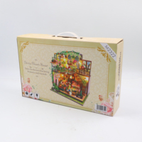 Kit de maison de poupée en bois de style européen moderne, nouvelle conception 2024, M2322 Darcy Flower, échelle 1:24, maison de poupée DIY