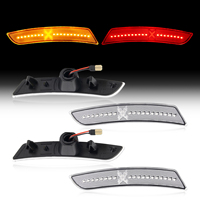 Feux latéraux LED de style X à lentille transparente pour Chevrolet Camaro 2016-2024 et Cadillac CTS ATS, ambre rouge, 23169181, 4 pièces