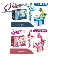 Table de Dessin à Projection LED pour Enfants, Table d'Apprentissage à Projection LED, Table de Dessin à Projection Artistique pour Enfants