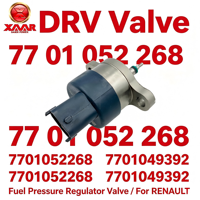 Vanne DRV 77 01 052 268 7701052268 7701049392 Vanne de régulation de pression de carburant Common Rail pour moteur diesel RENAULT