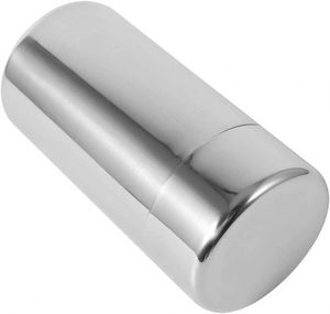 Wholesale 400ml 560ml Matcha Silver Stainless Steel Tea Canister with Double Lid Leak-Proof for Household <b>Food</b> Storage - Product Image 2