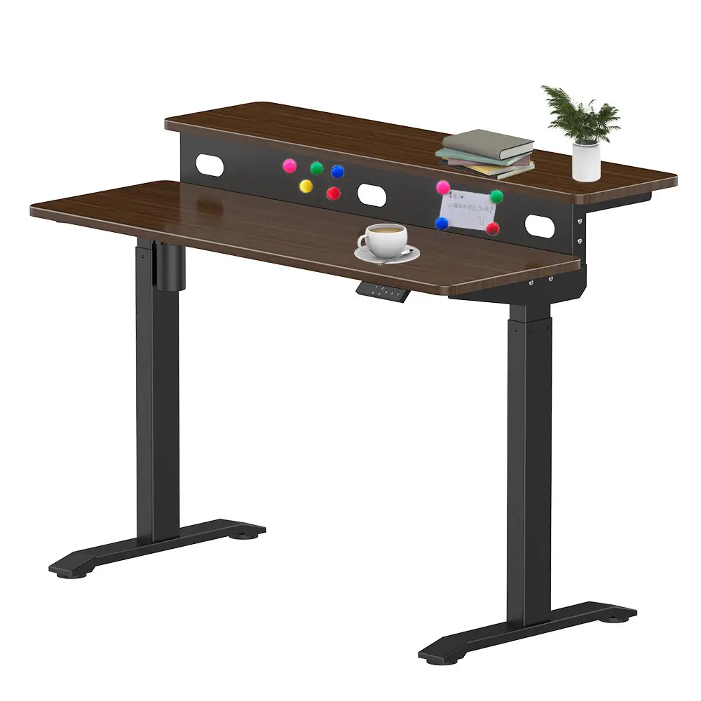 Văn phòng kim loại Ergonomic máy tính xách tay bảng điều chỉnh chiều cao Cơ sở 2 chân lắp ráp bảng đứng bàn điện tử đứng lên bàn khung