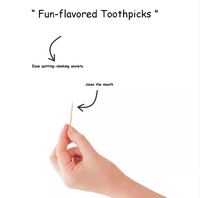 Cure-dents aromatisés à la pastèque, parfaits pour le partage familial, écologiques et sains, fabriqués avec des ingrédients naturels