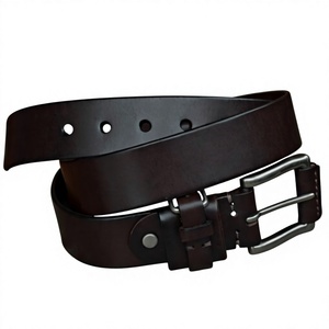 Cinturón de Cuero Genuino de Búfalo y Vaca, Diseño Personalizado OEM ODM, Hebilla Cuadrada Vintage, Resistente al Agua, Duradero, Ecológico, para Hombre - Product Image 6