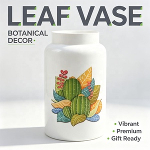 <span class=keywords><strong>Vaso</strong></span> <span class=keywords><strong>da</strong></span> Fiori <span class=keywords><strong>da</strong></span> Tavolo Minimalista in Vetro con Motivo Personalizzabile, Design Rotante a Calibro Largo e Smalto Spesso, a Forma di <span class=keywords><strong>Cactus</strong></span> - Product Image 1