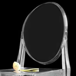 Silla <span class=keywords><strong>de</strong></span> Comedor Moderna <span class=keywords><strong>de</strong></span> Acrílico con Respaldo Redondo, Silla <span class=keywords><strong>de</strong></span> Plástico Transparente/Colorida para Decoración <span class=keywords><strong>de</strong></span> Interiores y Eventos - Product Image 4