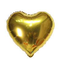 Fournitures de fête, ballons en mylar en forme de cœur de 5 pouces/10 pouces/18 pouces, plusieurs couleurs, ballons en feuille métallisée en stock