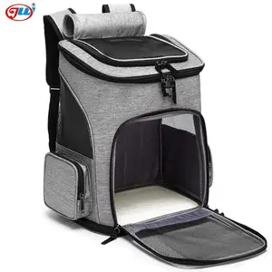 Dog Backpack Carrier Cat Backpack Ventilated Design Breathable Pet Carrier Expandable Bag