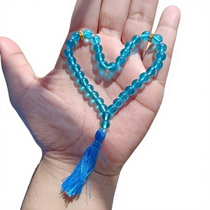 Élégante misbaha en perles de résine écologiques faites à la main, tasbih, chapelet islamique, cadeau religieux musulman - Product Image 3