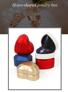 Heart Shaped Wedding <b>Jewelry</b> Box Fashionable <b>Jewelry</b> <b>Storage</b> Box Plastic Box - Product Image 5