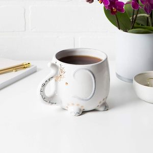Taza de Cerámica Hecha a Mano de Gres de Dehua, Linda Taza de Elefante 3D de 15 oz, Adorable Taza de Animal, Taza de Café de Cerámica Personalizada, Taza de Té, Porta Bolsitas de Té - Product Image 6