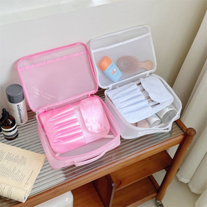 Sac de toilette de voyage en EVA imperméable en gros, grande capacité, trousse de maquillage pour la gym et usage quotidien - Product Image 3