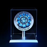 Avenger Iron Man MARK1 MARK2 Arc Réacteur Tony Stark Coeur de Marque Son Contrôle Led Poitrine Lampe Modèle Super-Héros 1:1 Cosplay Jouets