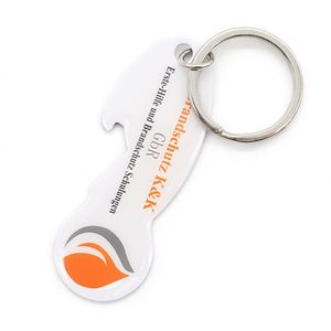<b>Custom</b> Shape Design Unlock Trolley Cart Shopping Opener <b>Key</b> Chain for Europe Germany Market - Product Image 6