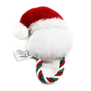 Nouveau design en promotion : Jouet pour chien en peluche de Noël mignon, jouet à mâcher en corde de coton doux et couineur pour l'entraînement des animaux de compagnie - Product Image 4