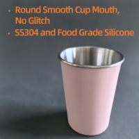 Gobelet pour tout-petits en acier inoxydable sans BPA avec paille, anti-fuite, gobelet pour bébés, vente en gros de gobelets pour enfants