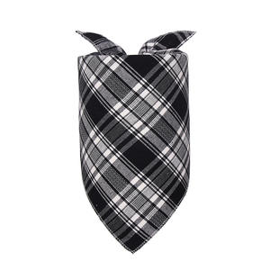 Bandana kotak-kotak anjing kustom 100% katun grosir syal Bib segitiga multifungsi hewan peliharaan untuk luar ruangan - Product Image 4