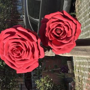 Rosa Gigante Artificial de Espuma EVA, Rosa de Espuma Grande para Decoración de Fondo de Escenario de Boda - Product Image 2