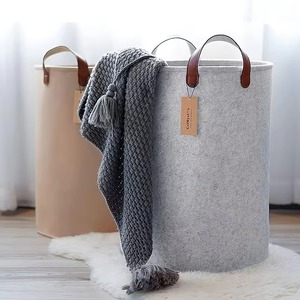 Vente en gros Panier à linge pliable Jouet pour enfants Panier à linge pliable en feutre Petit panier de rangement <span class=keywords><strong>Paniers</strong></span> à linge pliables pour bébé - Product Image 4