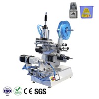 Applicateur d'étiquettes semi-automatique électrique haute précision à écran tactile pour bouteilles carrées en verre et plastique, bouteilles de miel, cartons, bois