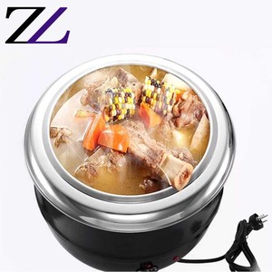 Buffet international, assiettes <span class=keywords><strong>de</strong></span> <span class=keywords><strong>luxe</strong></span> pour la restauration, buffet, soupe noire, station chauffante, conteneur <span class=keywords><strong>de</strong></span> buffet, soupe électrique, soupière - Product Image 4