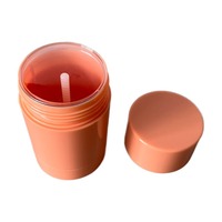 Usine vente 50g orange en plastique PCR cheveux pommade conatainer rouleau sur déodorant bâton tube push up 1oz 2oz 3oz