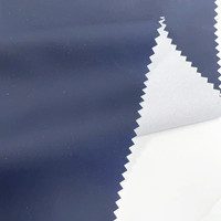 Tissu en caoutchouc interlock 75D de haute qualité avec revêtement PU imperméable pour imperméables, tissu en cuir synthétique PU