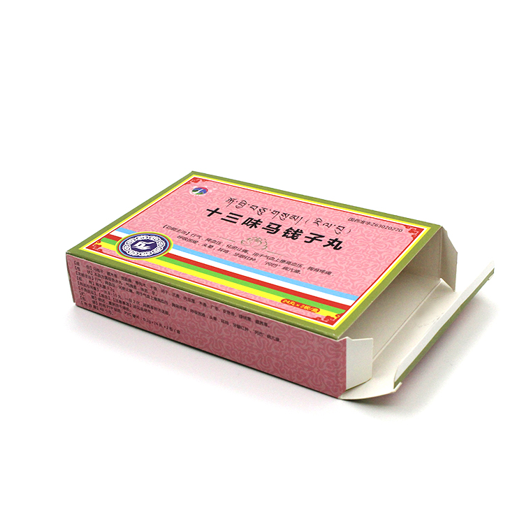 Online Custom Paper Packaging Printing Services for Pharmaceutical Folders Box for Sushi with Embossing Matt Lamination Features