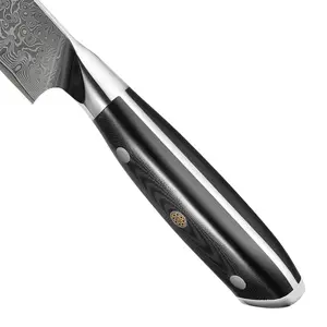 2024 nuevas ideas de productos cuchillo de acero de Damasco 8 Uds conjunto de 67 capas hecho a mano cuchillo de acero de Damasco japonés VG10 núcleo de acero