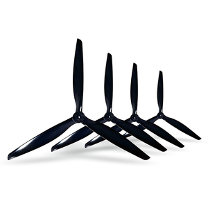 Đen-sợi thủy tinh gia cố nylon 13inch 3 lưỡi Đen Carbon gia cố nylon cánh quạt cho RC FPV bay không người lái - Product Image 2