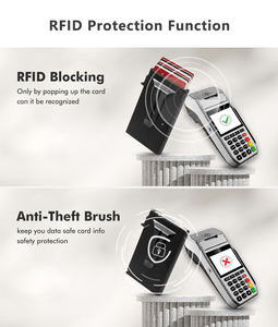 Custom ID Credit Card Pop up <b>Wallets</b> Add Logo Aluminum Card <b>Holders</b> with Money Clip - Product Image 5