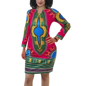 Bán Sỉ Áo Vest Dài Tay Trang Phục Dân Tộc Đầm Dashiki Ngắn Châu Phi Cho Nữ