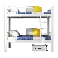 Lit superposé double gain de place pour dortoirs scolaires - Conception pliable et structure compacte Lit superposé en métal Lit superposé