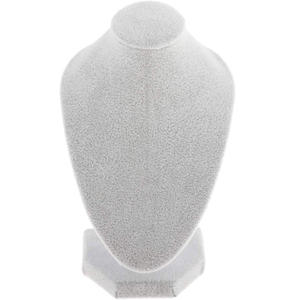 Soporte de exhibición de terciopelo negro para collares, maniquíes 3D para joyería, venta al por mayor, barato - Product Image 1