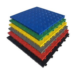 Tapis de sol en grille emboîtable en <span class=keywords><strong>vinyle</strong></span> pour lavage de voitures, detailing automobile et salons, avec drainage sans tranchée et anti-fuite - Product Image 4