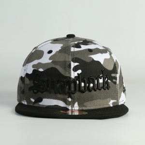 Custom Classic <b>Camo</b> Hip Hop High Quality Flat Bill Snapback <b>Caps</b> 6 Panel Baseball <b>Cap</b> Adjustable Flat Bill 3D Embroidery Patch - Product Image 3