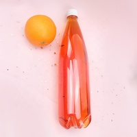Le récipient vide d'emballage de jus met en bouteille la bouteille en plastique de soude de catégorie comestible transparente d'ANIMAL FAMILIER 1L 1 litre