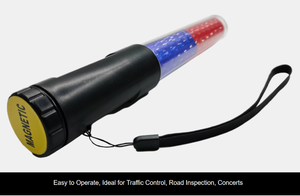 Linterna LED Recargable Roja, <span class=keywords><strong>Azul</strong></span> y Verde, Bastón <span class=keywords><strong>de</strong></span> Señalización <span class=keywords><strong>de</strong></span> Tráfico con Gancho e Imán - Product Image 4