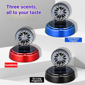Nuevo Adorno Decorativo Metálico para Neumáticos de Coche, con Energía Solar, Aromaterapia Creativa, Eliminador de Olores, Reemplazable - Product Image 2