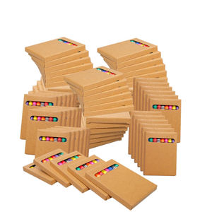 크레용 벌크 8 다른 색상 크레용 포장 왁스 미니 박스 대량 파티 호의 교실 홈 생일 학교 - Product Image 1