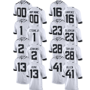 Maillot de football américain blanc Jacksonville 2026 personnalisé, chemises brodées, uniformes de jeunes brodés, vêtements de sport avec logos - Product Image 1
