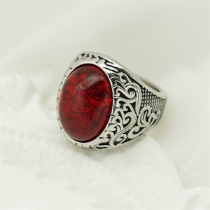 Fashion Fine Stainless Steel Finger <b>Ring</b> Jewelry Gemstone Charm <b>Rings</b> <b>Men</b> - Product Image 5