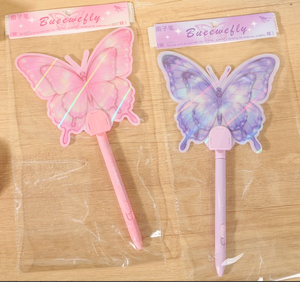 Nouveau stylo bille éventail 2026 avec motif <span class=keywords><strong>papillon</strong></span> rêveur, papeterie créative personnalisable directement du fabricant - Product Image 6